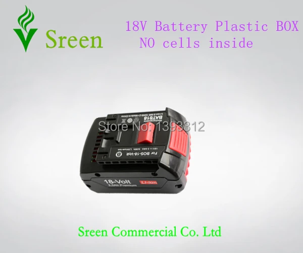 Электроинструмент батарея пластиковый корпус Замена для Bosch 18 В в коробка (без
