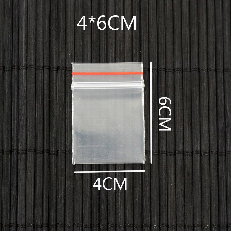 

Mini Size 4x6cm Wholesale Clear Self Seal Plastic Bags Pe Bags 100pcs/lot