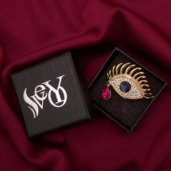 VEYO Классические хрустальные броши-капли для женщин Стразы глаз модная брошь |