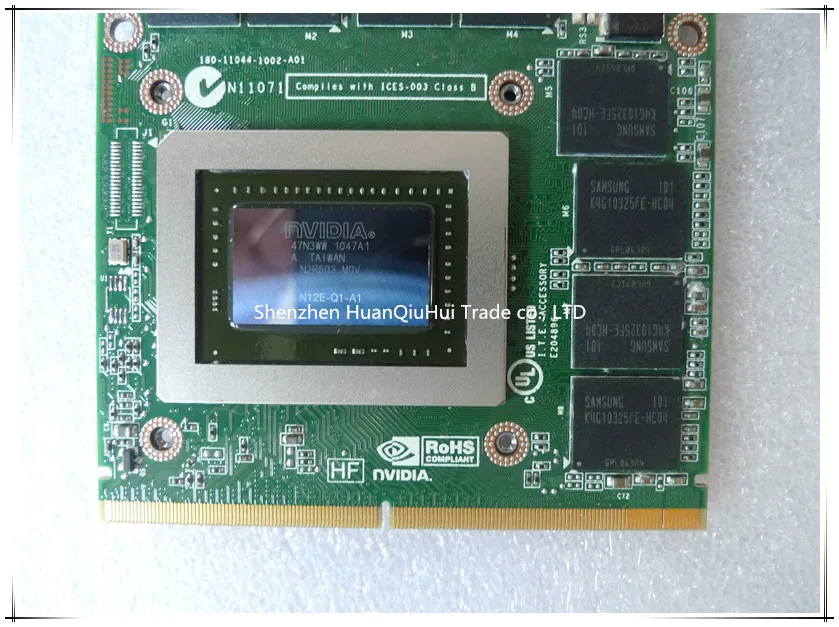 Q3000M 2GB N12E Q1 A1 графическая карта для DELL M6600 M6700 HP 8760W 8770W 8740W GPU Замена Протестирована