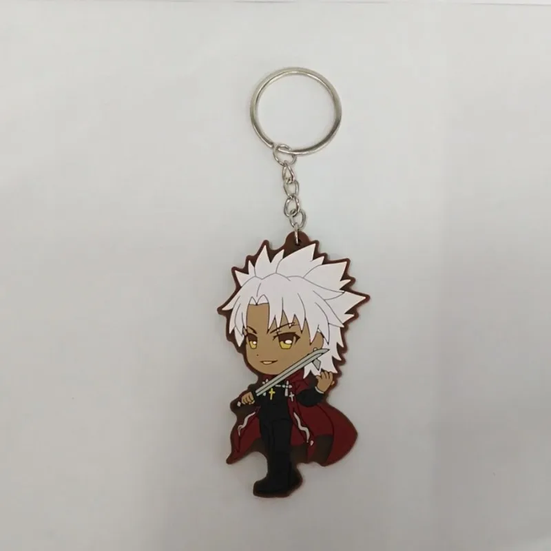 4 Резиновый брелок для ключей, 1 шт., Fate apocripha, аниме Joan of Arc, Jeanne d'Arc, Astolfo, Siegfried, Mordred, Atalanta, SemiramiS, E-G - Цвет: 4