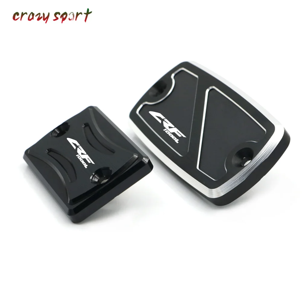 Front Rear Brake Fluid Reservoir Cover Cap For HONDA CRF1000L CRF 1000L 2015 2016 2017 Motorcycle Parts With Logo | Автомобили и