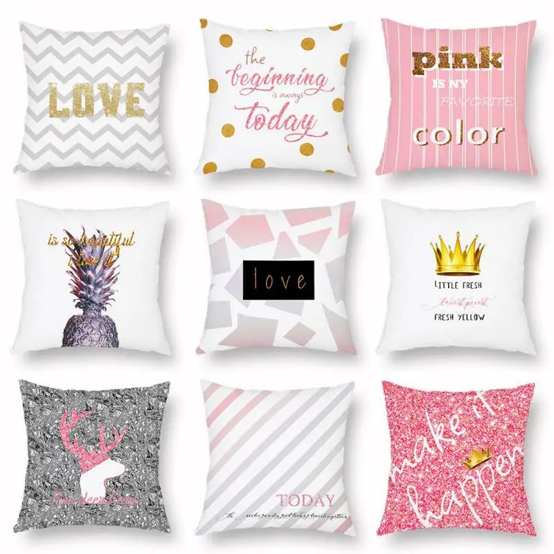 Маленький свежий розовый фоточехол в современном стиле простой геометрический