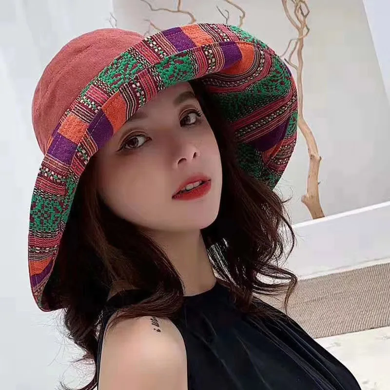 MAXSITI U весна и осень новые двухсторонние хлопковые шляпы из пеньковой шерсти