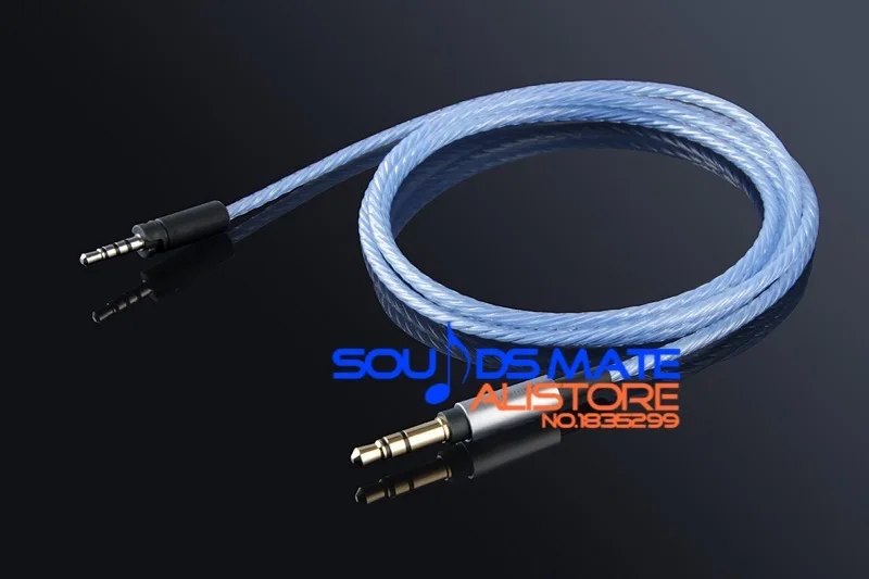 Обновленный посеребренный кабель OFC для наушников Sennheiser Накладные наушники 3