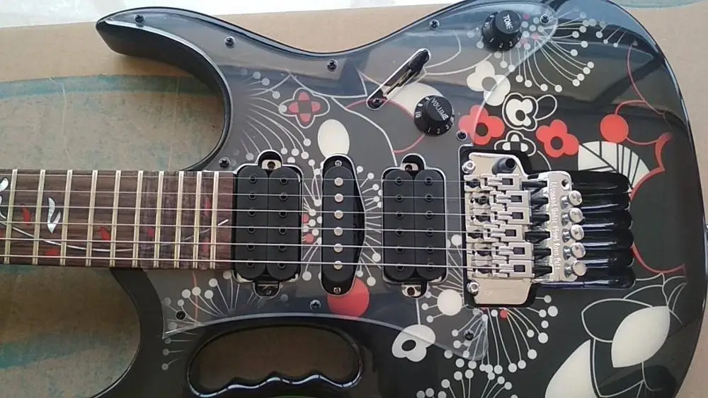 KSG FP2 electric guitar chrome hardware vine inlays 21 to 24 frets deep scalloped electric Guitar free shipping guitar