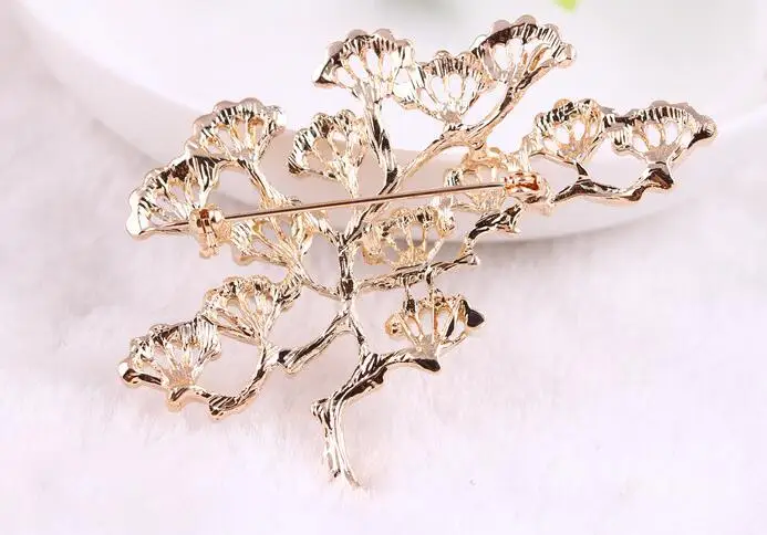 Pine tree design brooch alloy fashion pearl pin brooches for lover meaningful gift hot sale accessories | Украшения и аксессуары