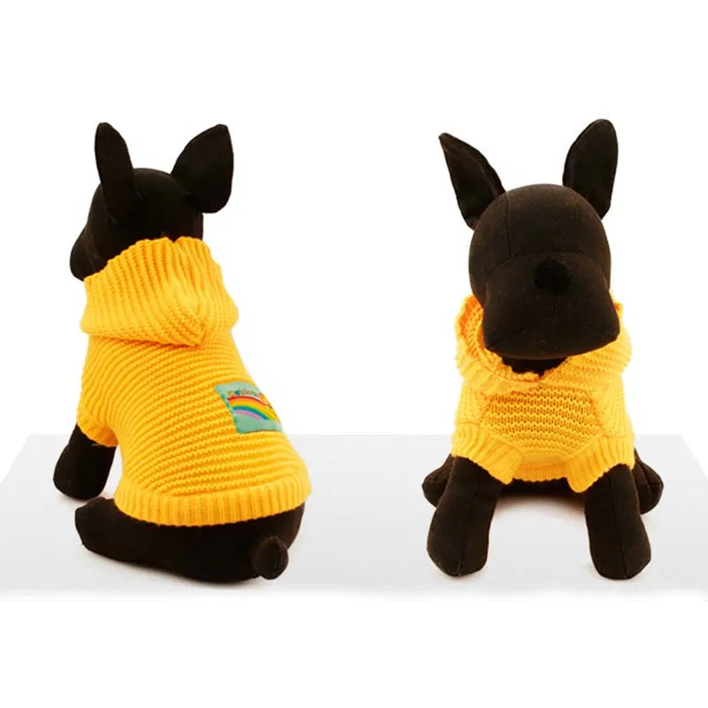 Милый вязаный свитер с изображением Льва собаки кота вязаного крючком свитера