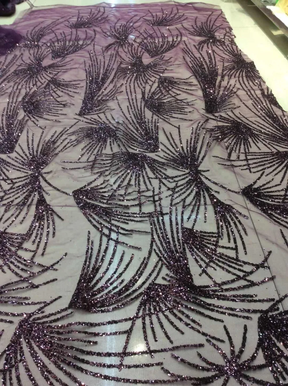 India glued glitter Tulle Mesh lace fabric hannah-702 for accessories Wedding dress cloth | Дом и сад