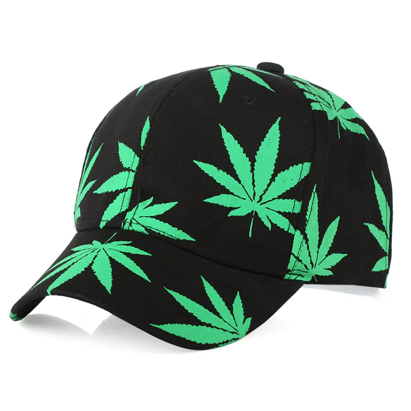 Новая мода Гавайский кленовый лист Мужская и Женская Бейсболка Weed Snapback шляпа