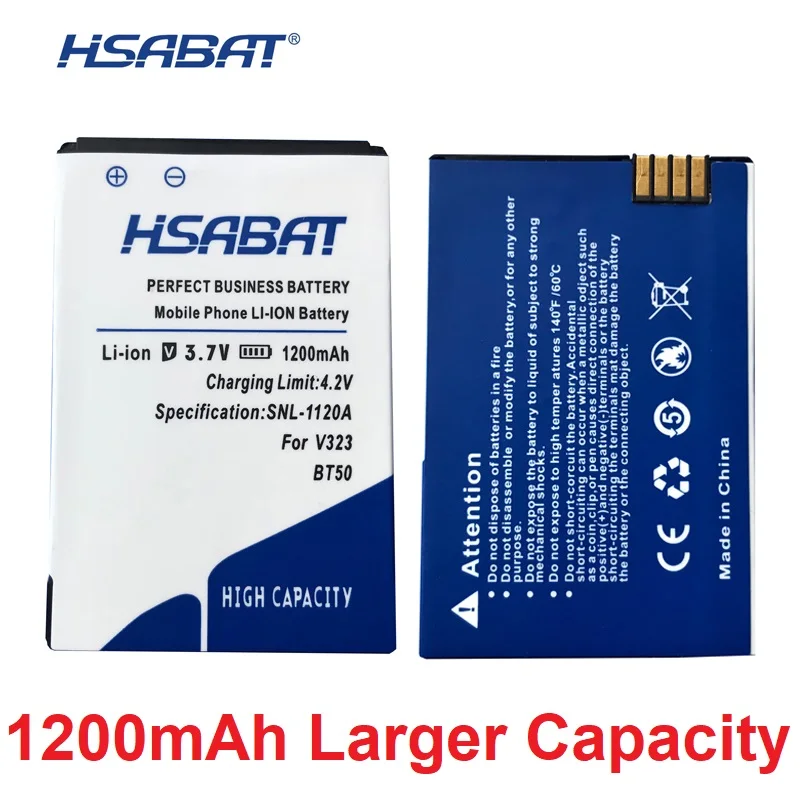 Аккумулятор HSABAT 0 cycle 1200 мАч для MOTOROLA Tundra V195 V235 V323 V325 V360 V360i V360v V361 V365 V465 V975 V980 BT50|battery