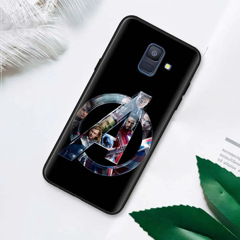 Черный мягкий чехол Marvel с супергероями Мстителями для Samsung Galaxy M30 M10 M20 A50 A70 A40 A10 A20 A30 A60 силиконовый чехол