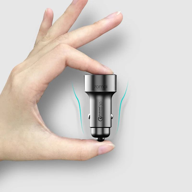 Xiaomi 70mai aux usb adapter QC 3.0 Fast charge Dual USB Car Charger для автомобиля аксессуары 70 mai аксесуары