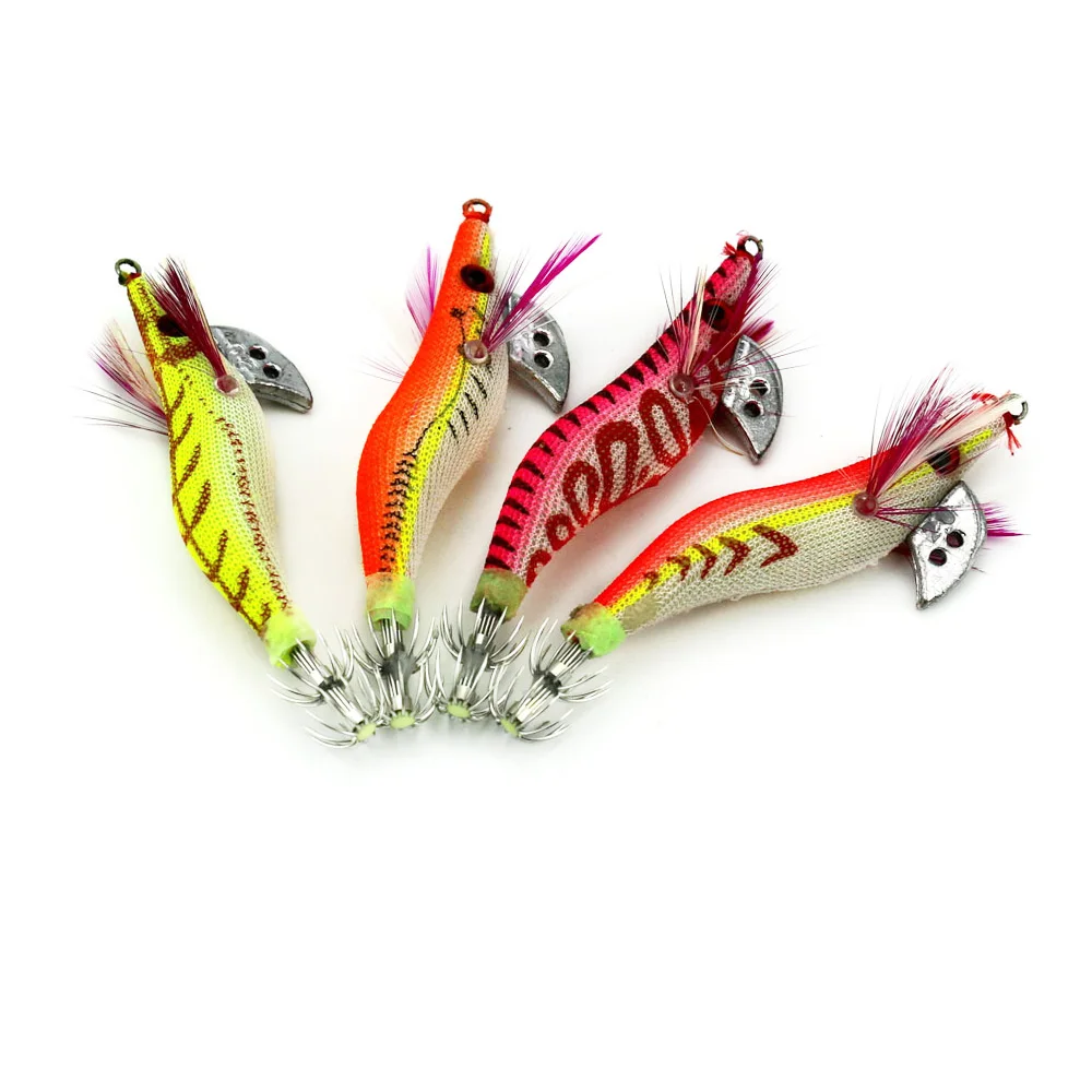 Высокое качество 4 шт соленой воды рыболовные приманки для моря светящаяся