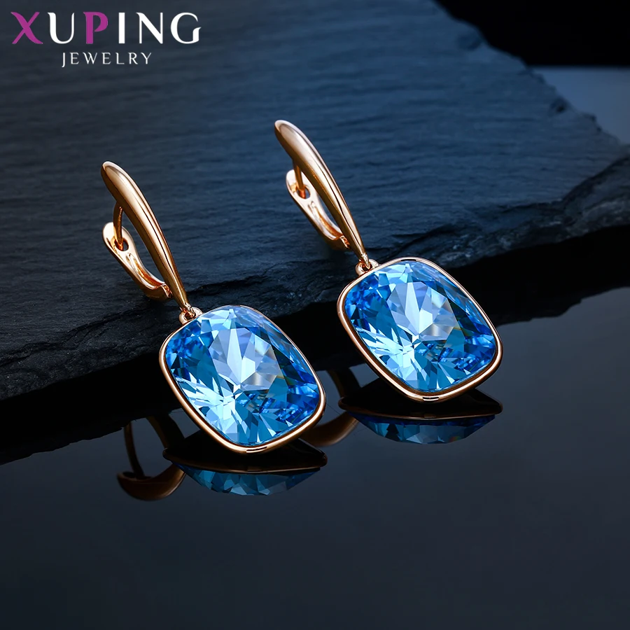 Xuping ювелирные изделия Роскошные обручи серьги кристаллы от Swarovski Бесплатный подарок упаковка на День Матери подарки для женщин девочек S150-20555