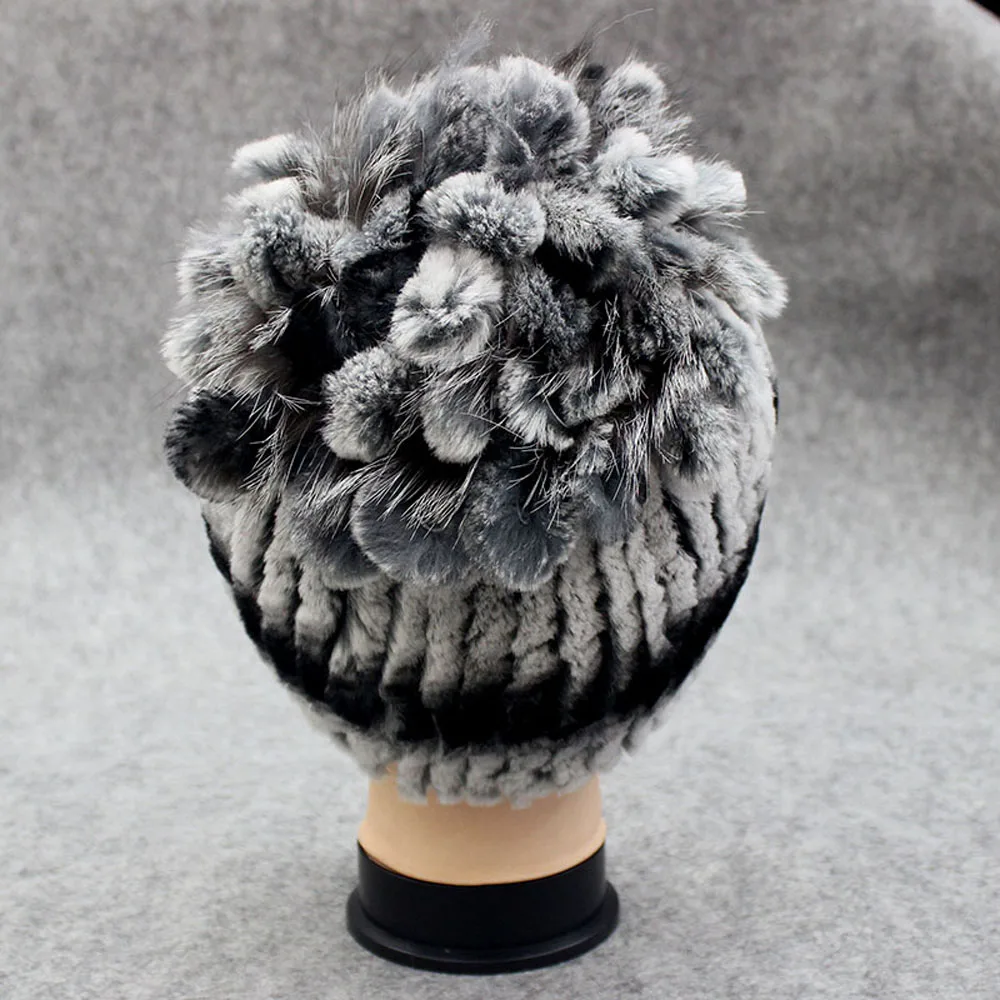 Популярная женская тонкая обувь из шапка меха кролика Рекс Женские зимние сапоги