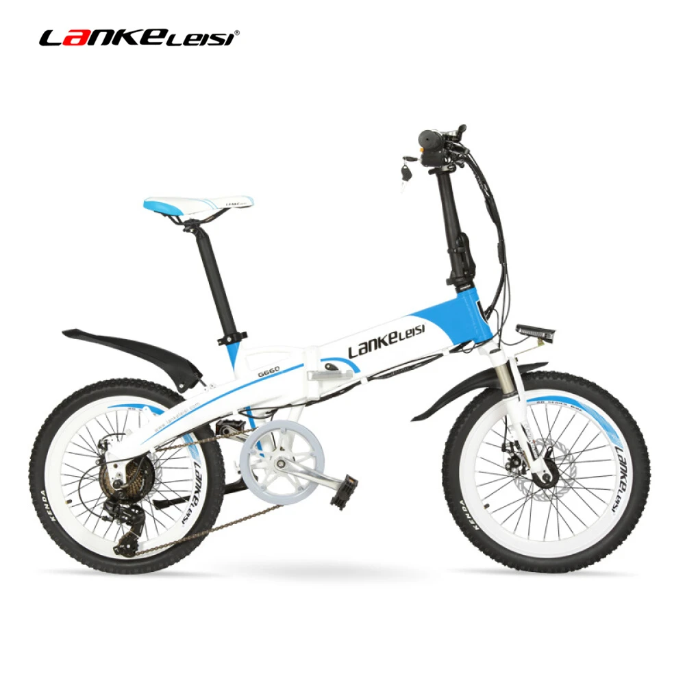 2" складной электрический MTB, 48 В 10Ah Скрытая батарея E велосипед, рама из алюминиевого сплава горный велосипед, принять подвесную вилку