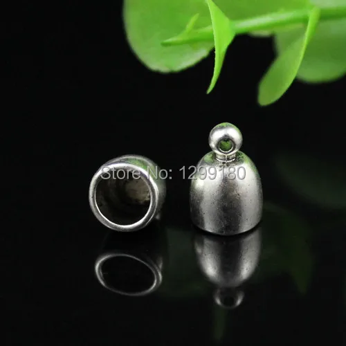 

100 шт./лот, обжимные концевые колпачки для шнура, наконечники для зажима ожерелья, браслета, веревки, коннекторы, аксессуары для поделок, 12x8 м...