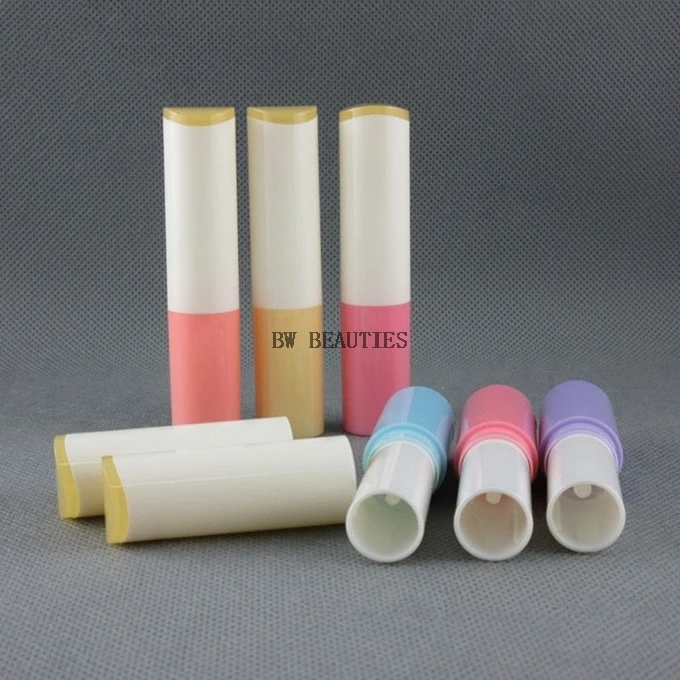 

500Pcs/Lot Lip Balm Tube bottle,plastic lipbalm tubes empty bottle, 4g Colorful Lipstick fashion Tubes Wholesale