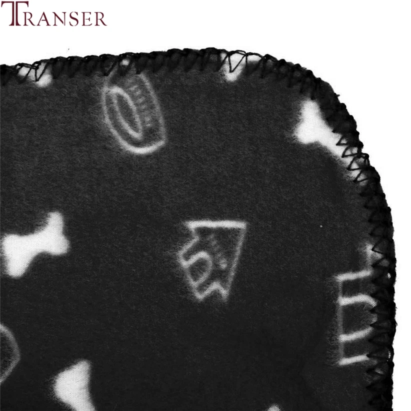 Теплая Флисовая подстилка для домашних питомцев Transer Bone Ho с принтом коврик