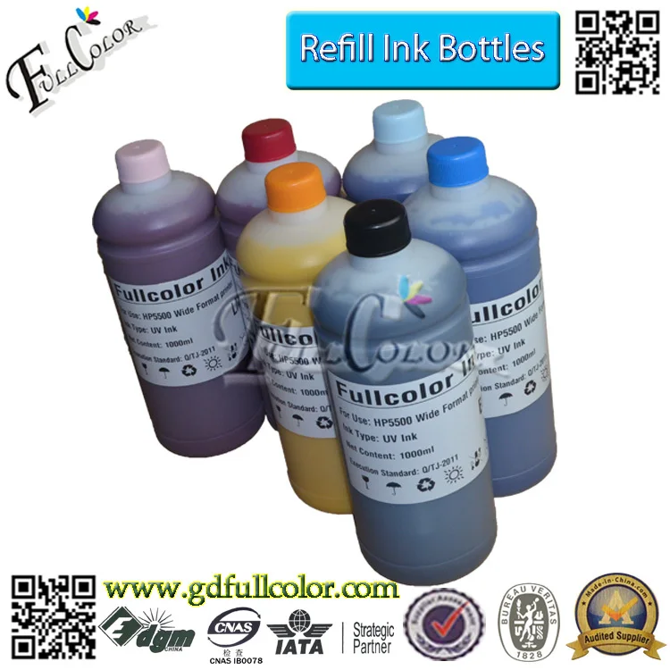 Чернила для принтера Designjet 5000 5500 HP5000 HP5500 1000 мл * 6 цветов|uv ink|ink refill bottleprinter ink |