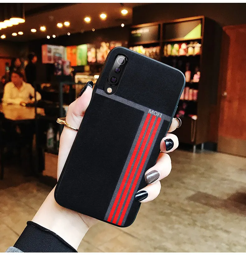 For Xiaomi Mi9 Se Case Cover For Xiaomi Mi9 Case Back Cover Sport Exercise Stripe Pattern Yellow For Xiaomi Mi 9Se Case