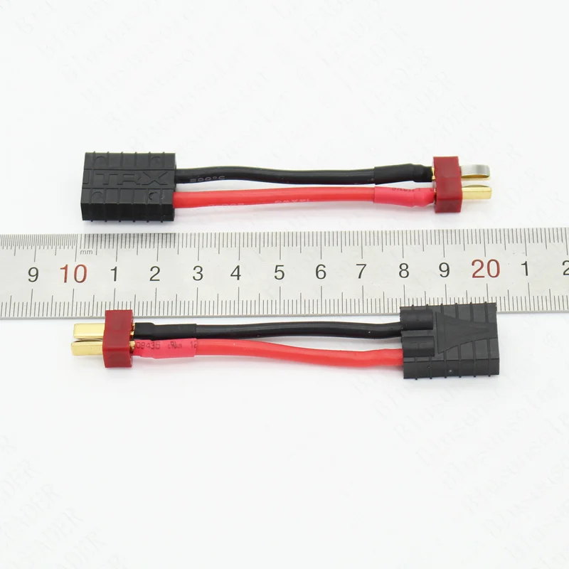 200 шт./лот штепсельная вилка T к гнезду разъема TRX с 14AWG 60 мм кабель RC провода ZD0208 |