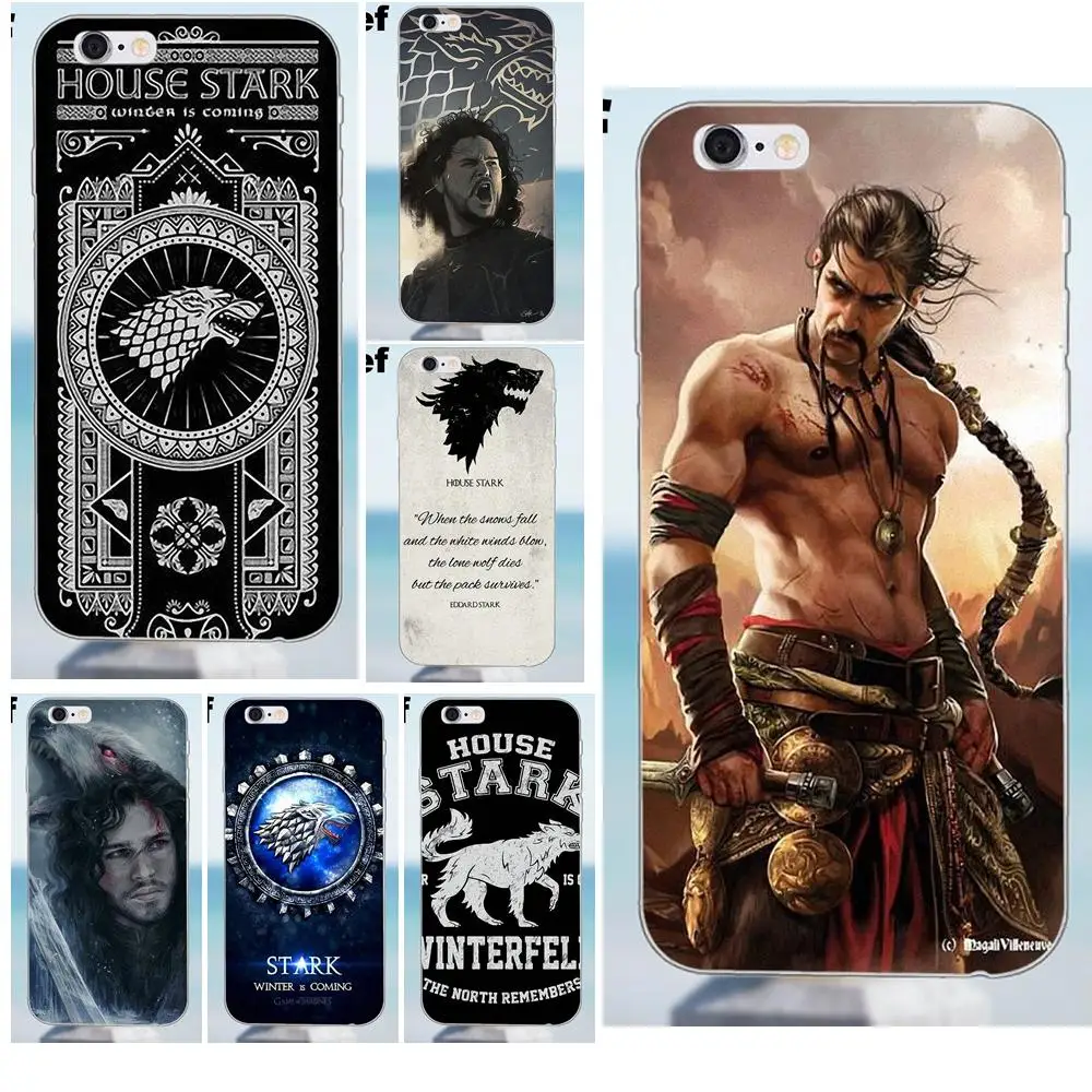 Suef House Stark Got мягкий чехол для телефона iPhone X 4 4S 5 5S 5C SE 6 6S 7 8 Plus Samsung Galaxy A3 A5 J1 J3 J5 J7 2016