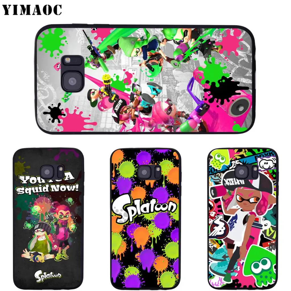 Мягкий силиконовый чехол YIMAOC Splatoon для Samsung Galaxy S6 S7 Edge S8 S9 Plus A3 A5 A6 Note 8 9 | Мобильные