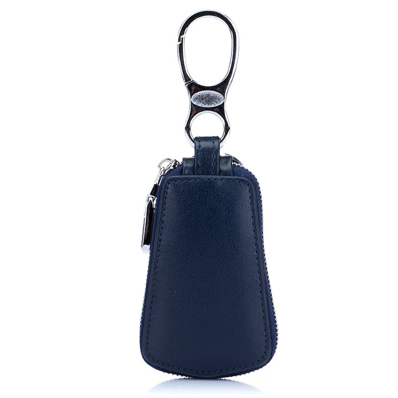 Royal Blue Лидер продаж! Унисекс высокое качество кошелек с держателем ключа от машины из натуральной кожи автомобильный ключ чехол бизнес ключ посылка ключница ключ сумка - Цвет: Royal Blue