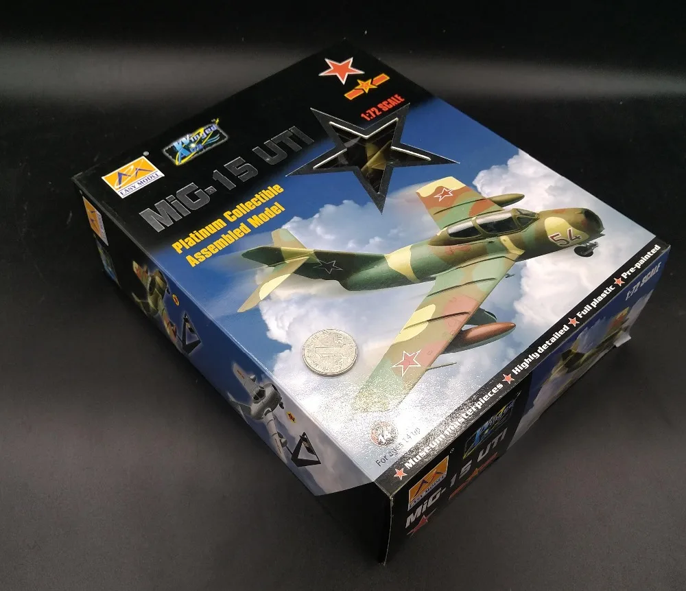 Редкая ценность 1:72 модель fighter MiG MIG15 тренировочная коллекция рук 37135 праздничные