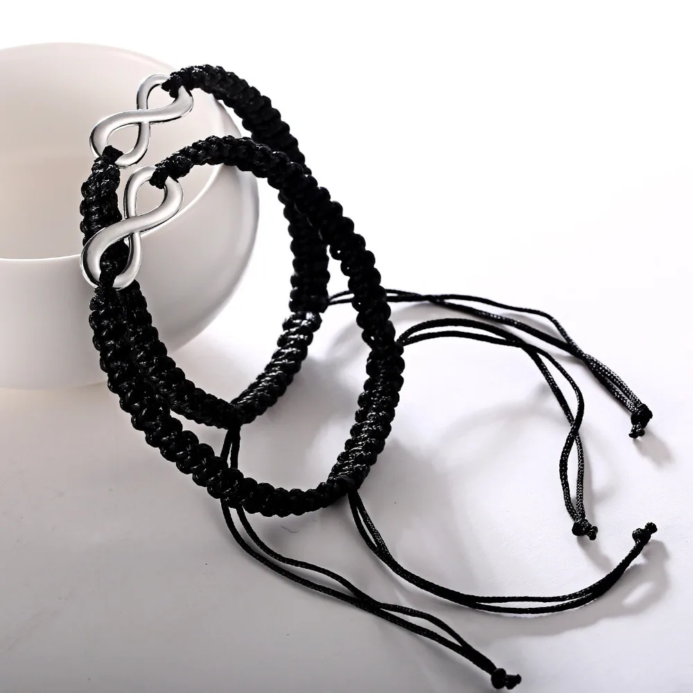 2 шт./компл. ручной Плетеный веревочный браслет бесконечно ручная работа макраме