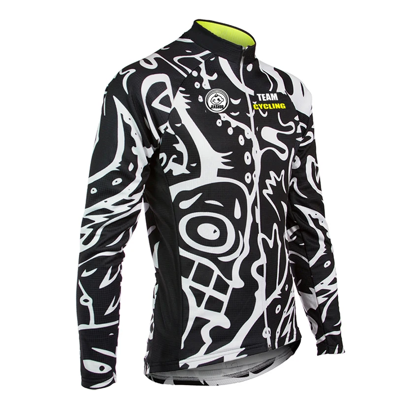 Мужская велосипедная кофта с длинным рукавом зимняя Классическая без флиса