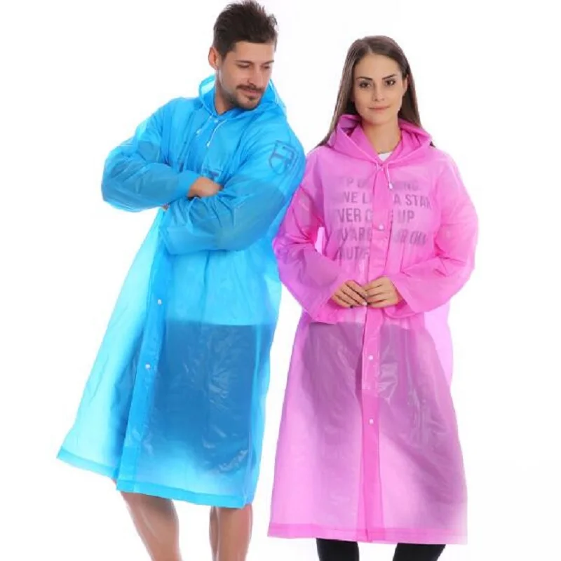 Мужские прозрачные плащ Женщины Универсальный водонепроницаемый дождевик Мода