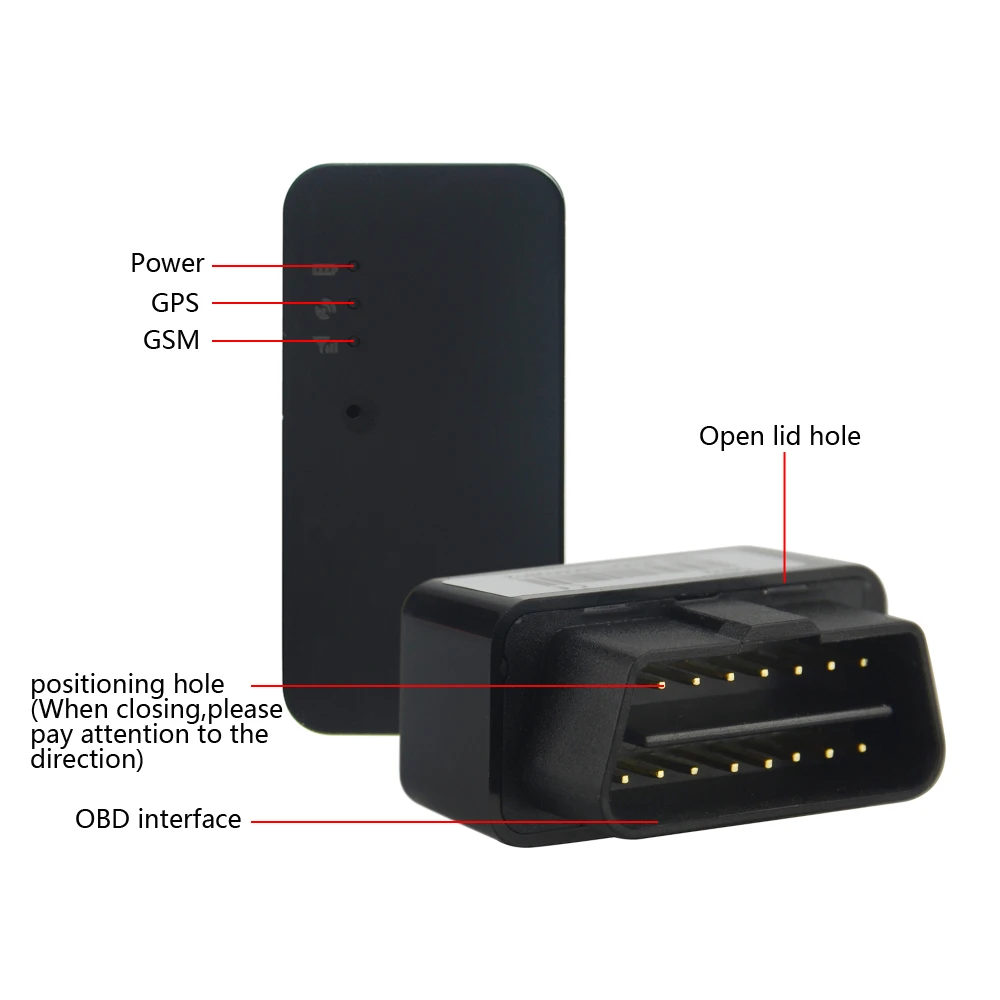 Автомобильный GPS трекер OBD OB22 Многоуровневая сигнализация низкого заряда батареи