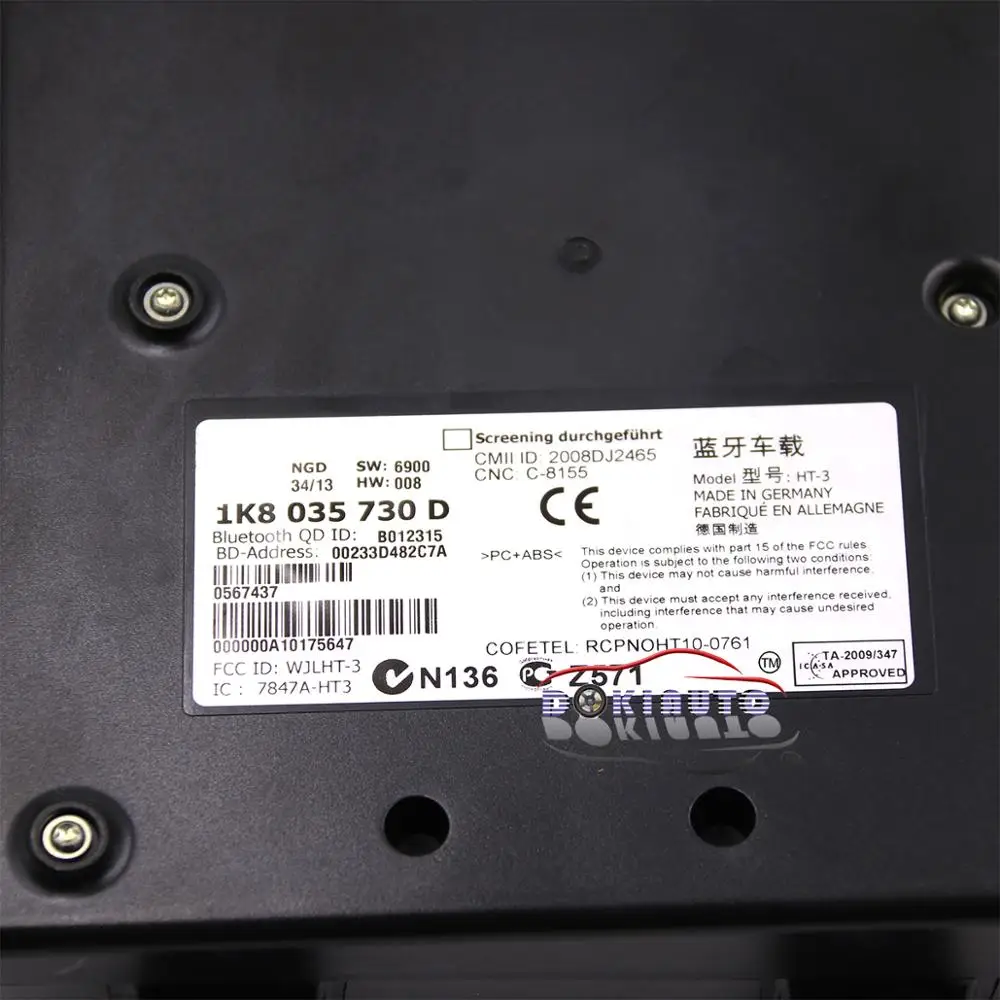 Модуль 9W2 Bluetooth и обычный провод с микрофоном 1K8 035 730 D для VW Golf MK6 Jetta MK5 Fit RCD510|Кабели