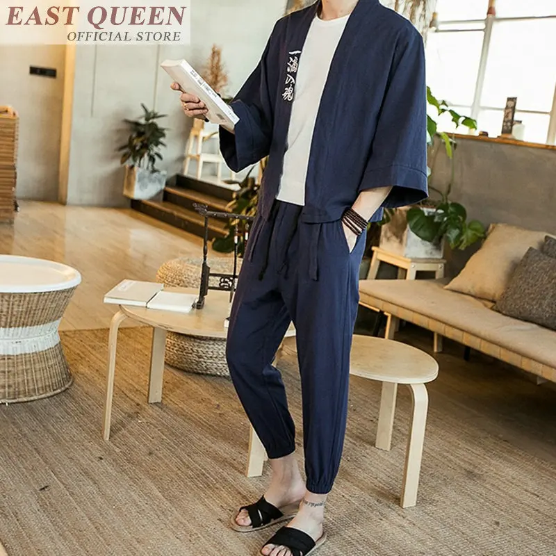 Костюм мужской из топа и брюк традиционная китайская одежда костюм двух