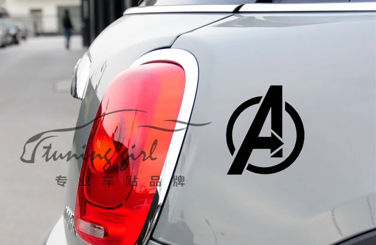 Наклейки для автомобиля Marvel Мстители щит креативные Декоративные наклейки для лобового стекла топливный бак крышка авто тюнинг Стайлинг винилы D10