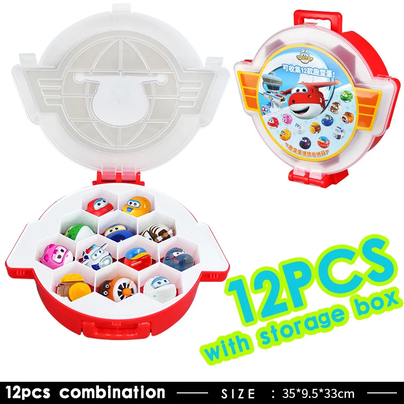 

Egg Shape Figure Toy For Superwings Action Super Wings Model with Mecha Carrier Deformed Aircraft Robot Child Gift Boy Brinquedo