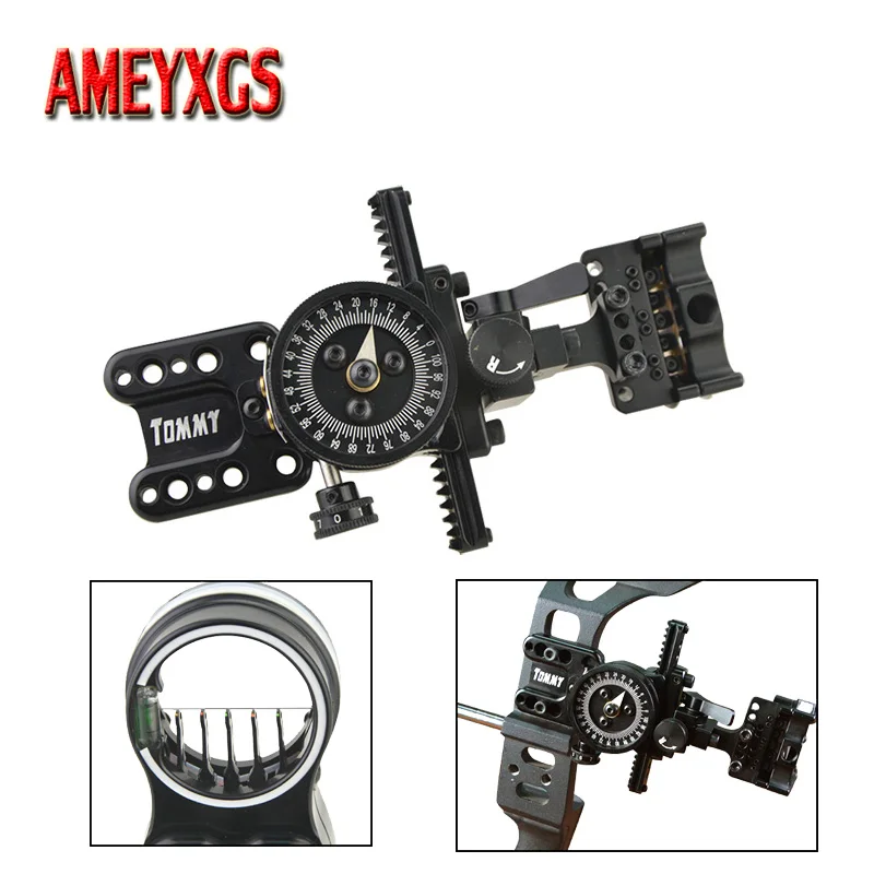 

1 шт., 5-контактный оптический прицел для стрельбы из лука, 0,019 дюйма