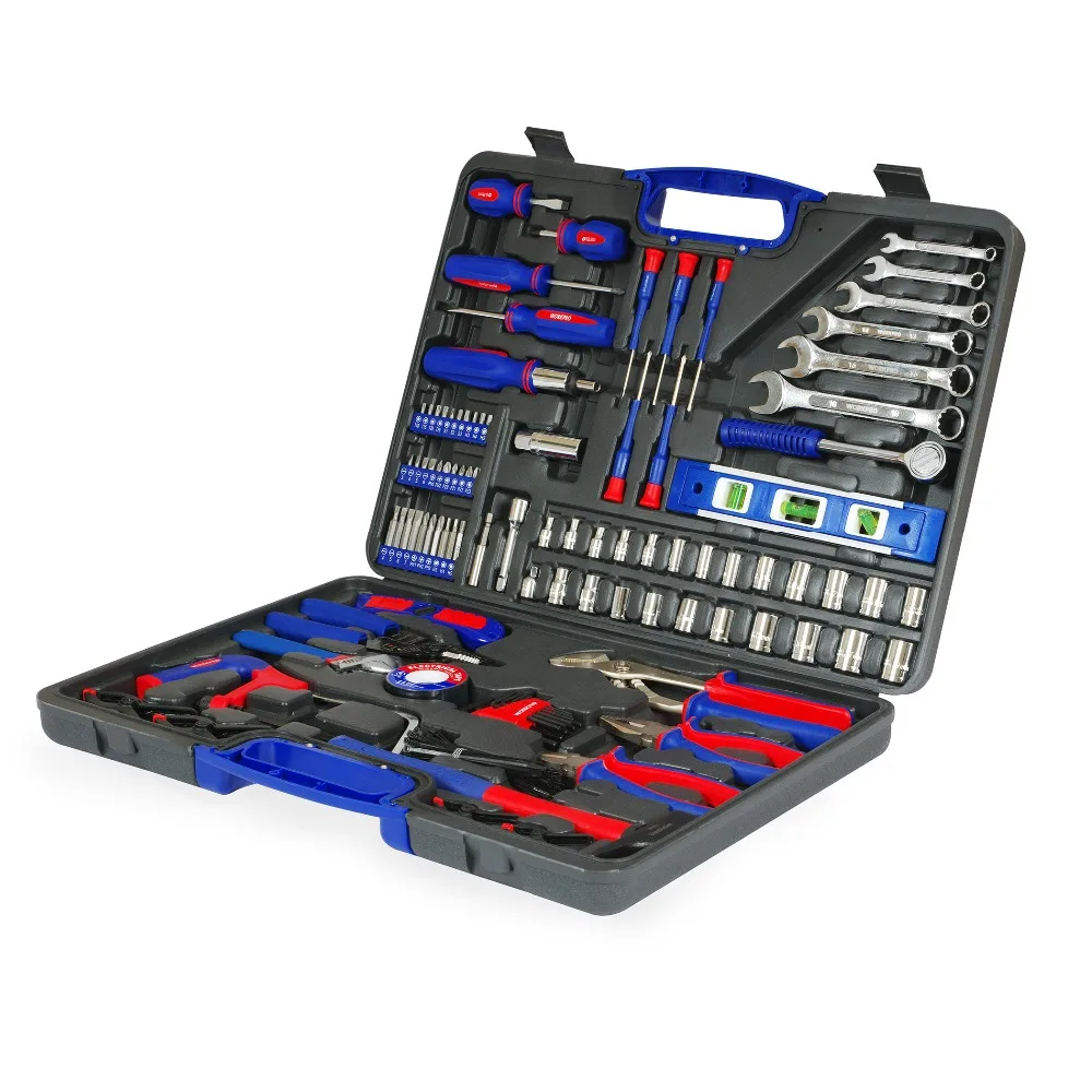 WORKPRO 139PC Домашний набор инструментов Набор отверток Набор плоскогубцев розетки гаечный ключ