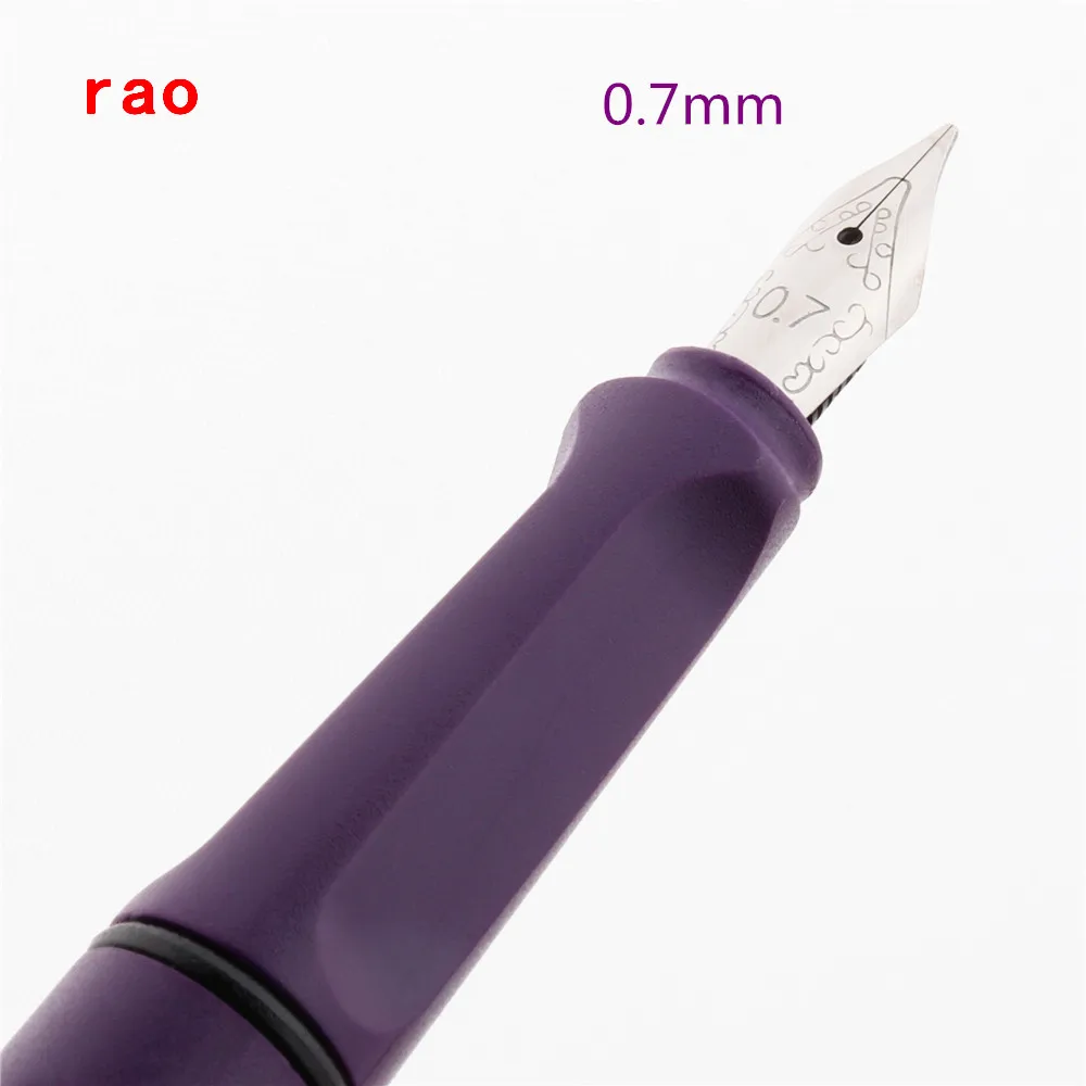 0.7mm Высокое качество 997 фиолетовый 0,38/0,5/0,7/1,1/1,5/1,9/2,5/2,9 мм перо для каллиграфии школьная студенческим пакетом office авторучка канцелярских принадлежностей - Цвет: 0.7mm