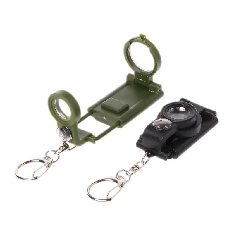 

Plastic Compass With Lights And Magnifiers EDC Kids Toy Outdoor Explorer Gift for Field Environment Self-driving Travel