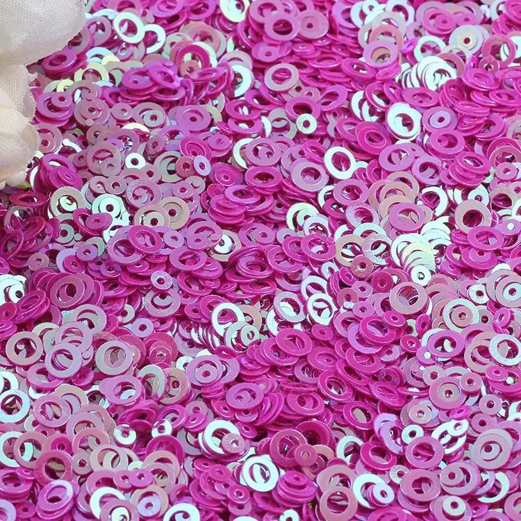 AB Rose 10/20 г кольцо круг для ногтей Блестки 3 мм/5 мм ПВХ свободные блестки для ногтей Искусство Маникюр шитье ремесло свадебные украшения Lentejuelas - Цвет: AB Rose