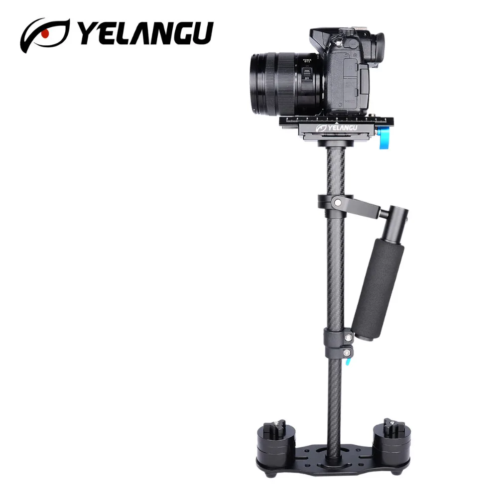 YELANGU S40T ручной 40 см карбоновый стабилизатор для видеокамеры Steadicam Steadycam Canon Nikon GoPro