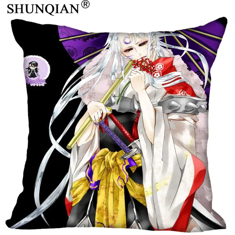 Новые Горячие Пользовательские Inuyasha квадратные Наволочки на молнии модные наволочки на заказ наволочки декоративные наволочки 40x40 см - Цвет: Pillow Case