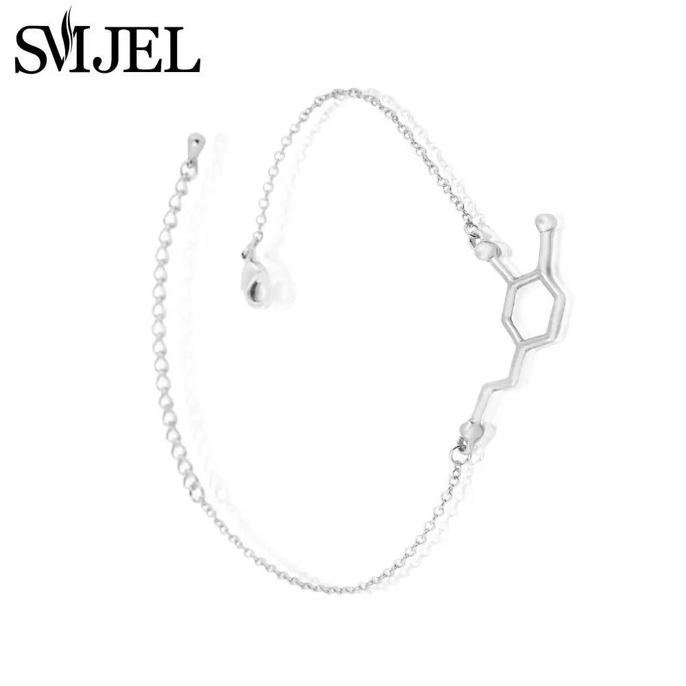 SMJEL новый модный амулетный браслет с молекулой допамина женские браслеты