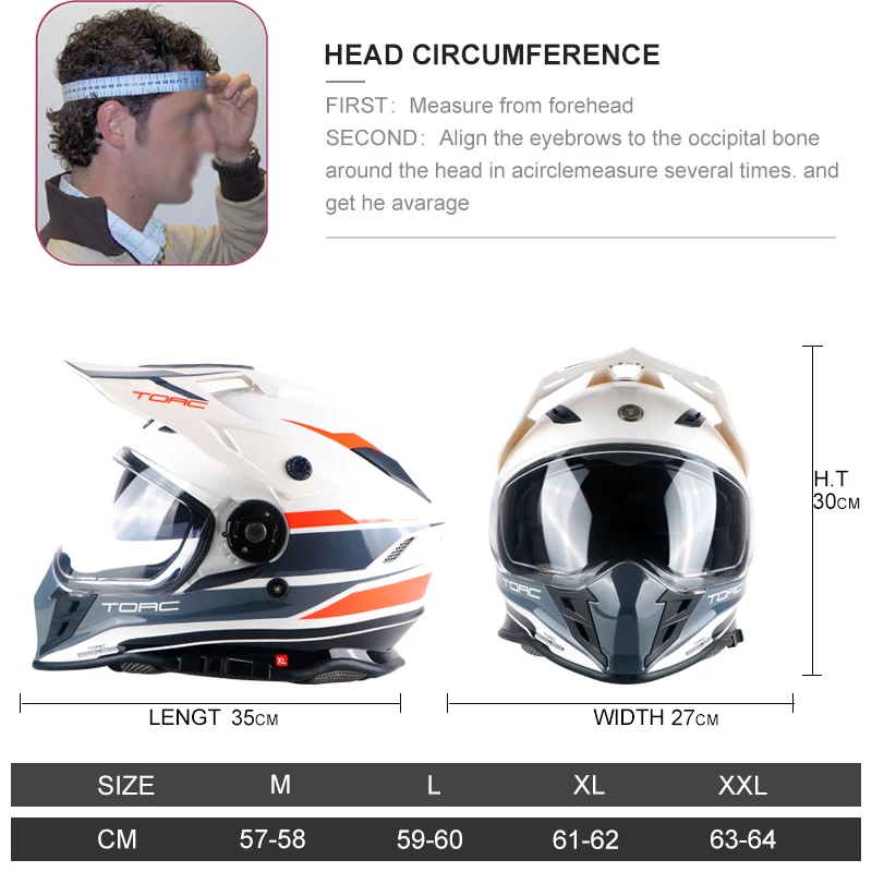 TORC Новое поступление мотоциклетный шлем на все лицо для мотобайка Casco