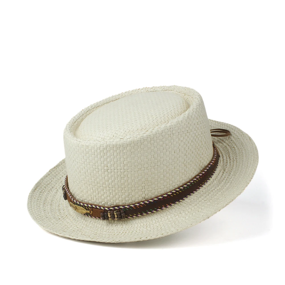 Новая летняя соломенная шляпа от солнца для женщин и мужчин с пирогом из свинины