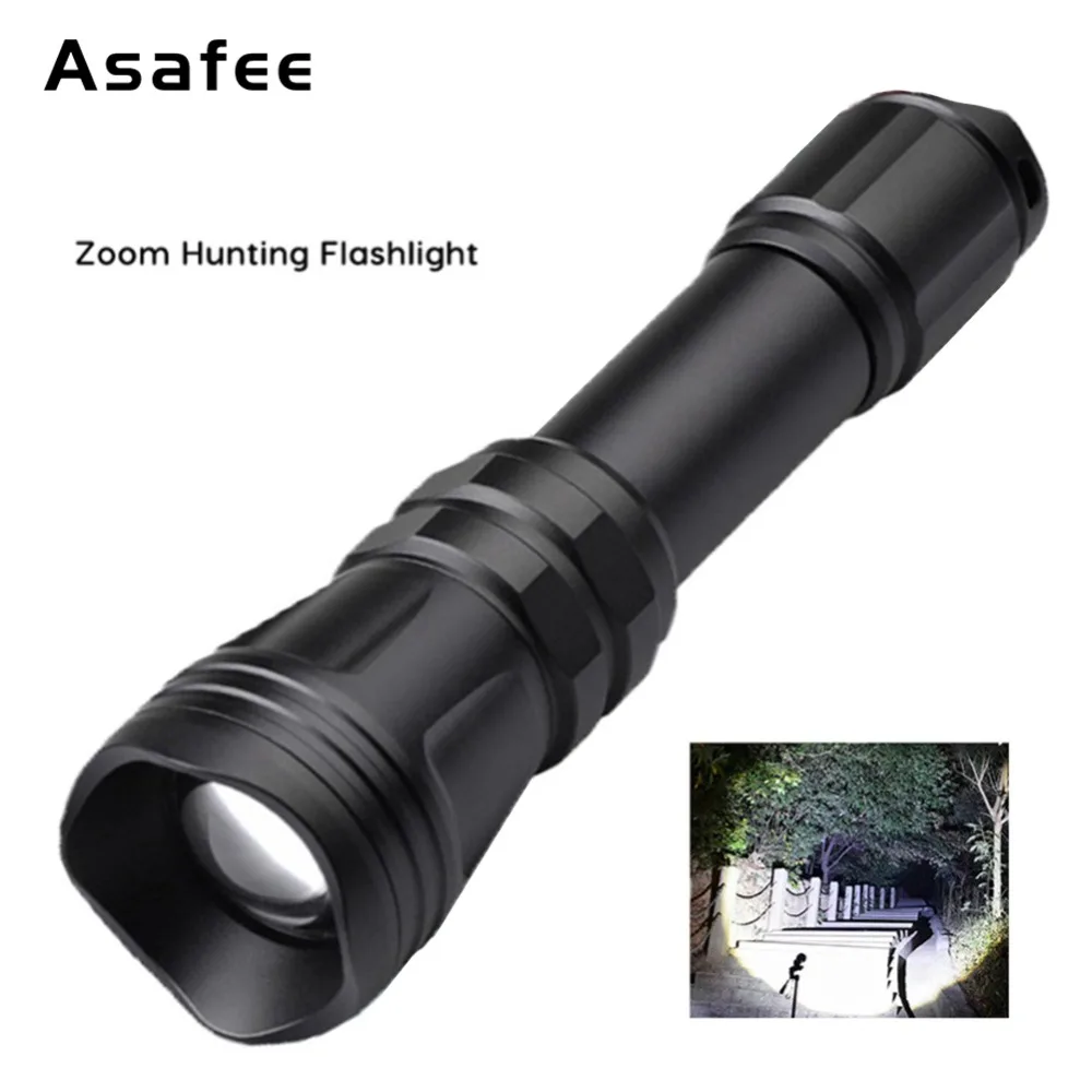 Asafee B168 Ночная охота фонарик Масштабируемые Водонепроницаемый Cree XM L2 U4 светодио